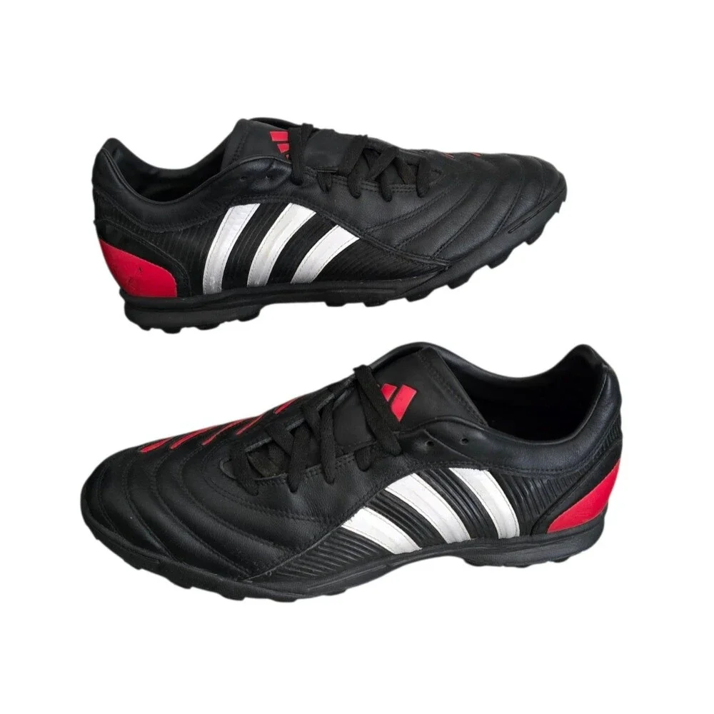Adidas Predator Pulse Vintage Soccer Shoes Mens Size 10.5 TRX Turf Red Black